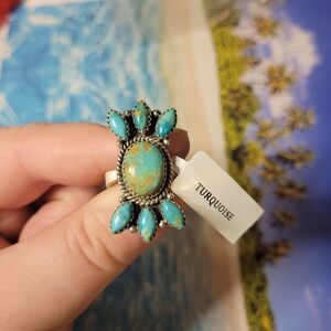 Turquoise Silver Women's Ring